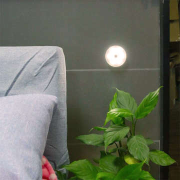 LED lamp with motion sensor Wireless night lamp Warm light