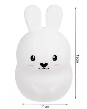 LED silicone night lamp for children 9 colors Lamp Bunny rabbit remote control