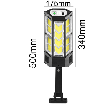 LED solar lamp 249 COB Alogy Solar Outdoor lamp with motion sensor twilight remote control