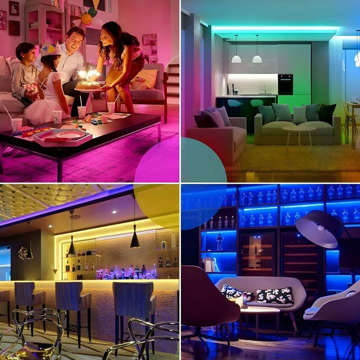 LED strip 5m RGB color waterproof colorful light power supply and remote control 300 SMD 2835