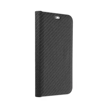 LUNA Book Carbon holster case for IPHONE 15 Pro Max black