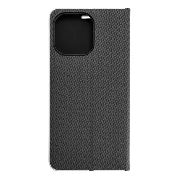 LUNA Book Carbon holster case for IPHONE 15 Pro Max black