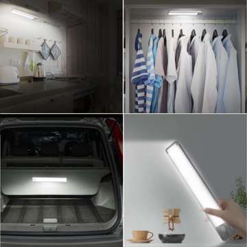 Lamp Alogy Slim LED under-cabinet furniture lighting with a battery, sensor 20cm White