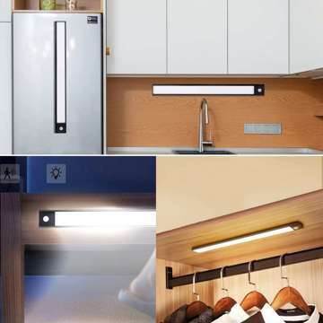 Lamp Alogy Slim LED under-cabinet furniture lighting with a magnet with a battery sensor 40cm black