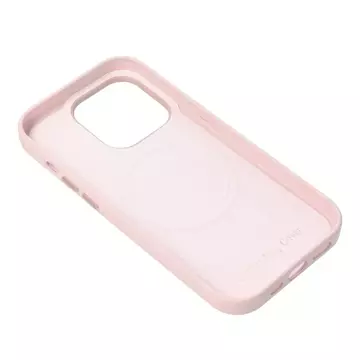 Leather Mag Cover case compatible with MagSafe for Apple iPhone 15 Pro Max pink