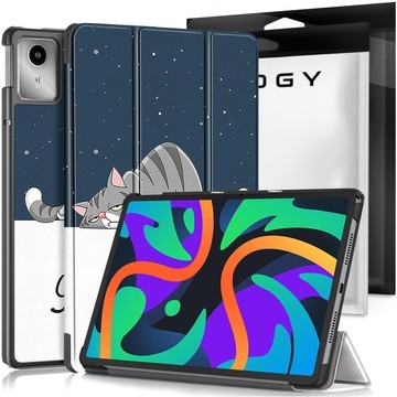 Lenovo Tab M11 10.95" TB330FU / TB330XU / TB331FC Tablet Case Alogy Book Cover Sleeping Cat Glass Stylus