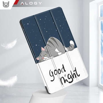 Lenovo Tab M11 10.95" TB330FU / TB330XU / TB331FC Tablet Case Alogy Book Cover Sleeping Cat Glass Stylus