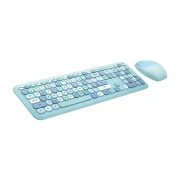 MOFII 666 2.4G Wireless Keyboard Mouse Set (Blue)