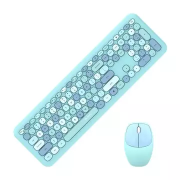 MOFII 666 2.4G Wireless Keyboard Mouse Set (Blue)