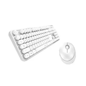 MOFII Sweet 2.4G wireless keyboard mouse set (white)