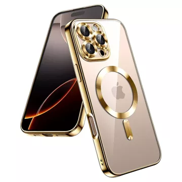 MagSafe Case for Apple iPhone 16 Pro Alogy Glamour Luxury Ring Case Gold-Transparent