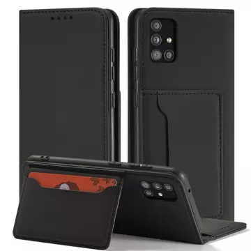 Magnet Card Case Case for Xiaomi Redmi Note 11 Pro Cover Card Wallet Stand Black