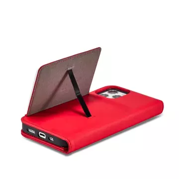 Magnet Card Case case for iPhone 12 cover card wallet stand red