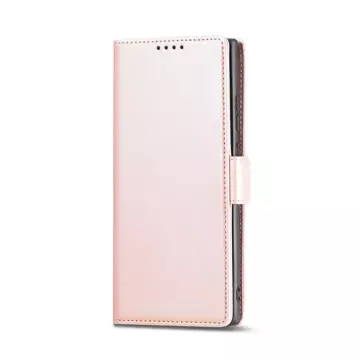 Magnet Card Case for Samsung Galaxy S22 Ultra cover card wallet stand pink