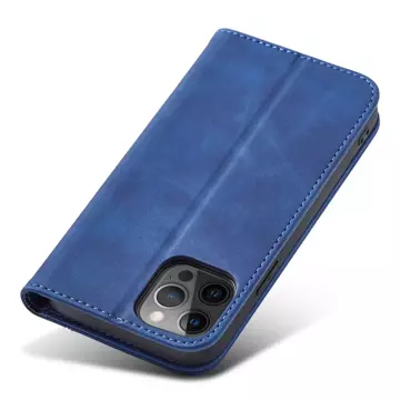 Magnet Fancy Case case for iPhone 12 Pro cover wallet for cards stand blue