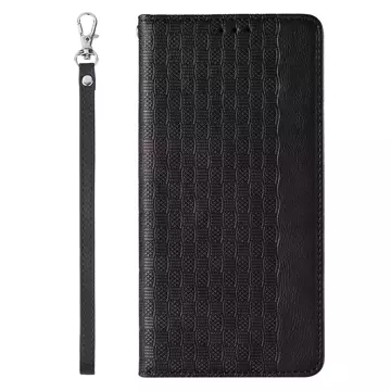 Magnet Strap Case case for iPhone 12 wallet case mini lanyard pendant black