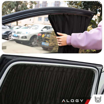 Magnetic Cover Curtain Roller Blind for Front and Rear Side Windows for Car Sun UV Protection Black [4pcs]