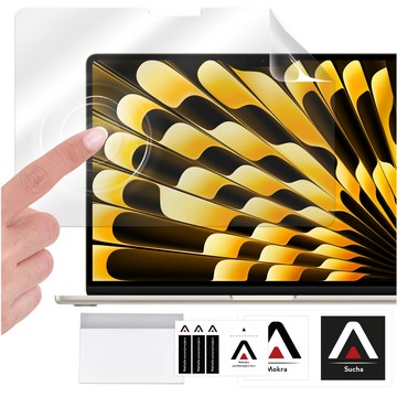 Matte screen protective foil for MacBook Air 15 2023 M2 A2941 15.3" Alogy Screen Protect Film with Anti Blue filter