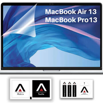 Matte screen protective foil for MacBook Pro 13 MacBook Air 13 Alogy Screen Protect Film