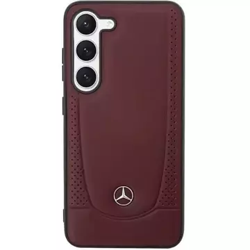 Mercedes Case for Samsung Galaxy S23 HardCase Leather Urban Bengale red