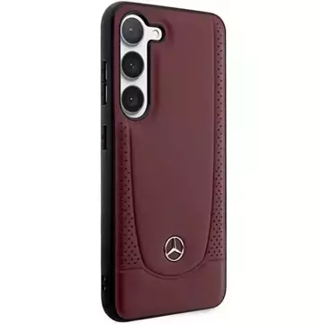 Mercedes Case for Samsung Galaxy S23 HardCase Leather Urban Bengale red