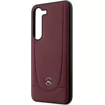 Mercedes Case for Samsung Galaxy S23 HardCase Leather Urban Bengale red