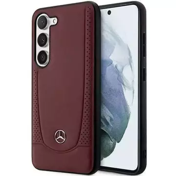 Mercedes Case for Samsung Galaxy S23 Plus HardCase Leather Urban Bengale red