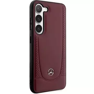 Mercedes Case for Samsung Galaxy S23 Plus HardCase Leather Urban Bengale red