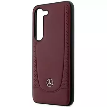 Mercedes Case for Samsung Galaxy S23 Plus HardCase Leather Urban Bengale red