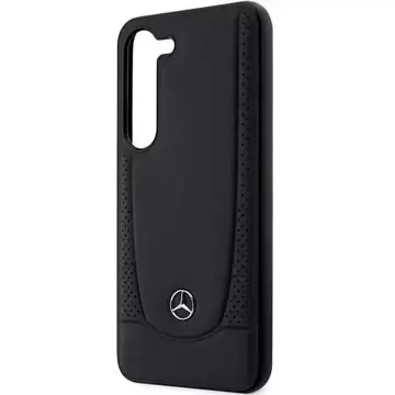 Mercedes Case for Samsung Galaxy S23 Plus HardCase Leather Urban black