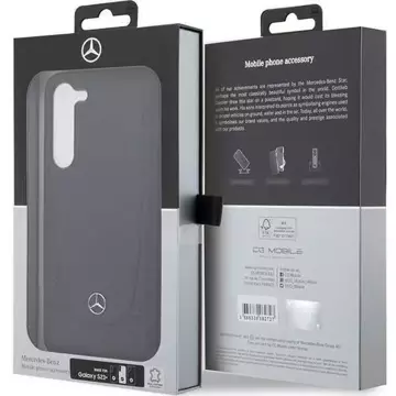 Mercedes Case for Samsung Galaxy S23 Plus HardCase Leather Urban black