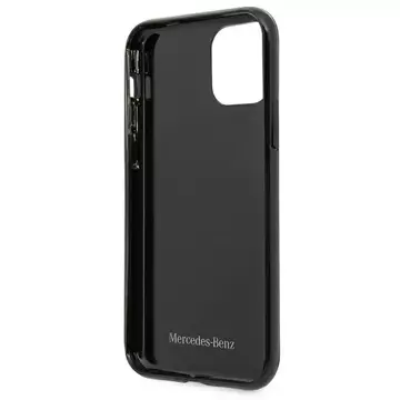 Mercedes MEHCN61ESPBK protective case for Apple iPhone 11 / Xr 6.1" black/black hardcase Silver Stars Pattern