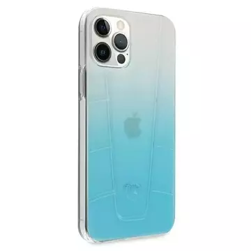 Mercedes MEHCP12LCLGBL protective case for Apple iPhone 12 Pro Max 6.7" blue/blue hardcase Transparent Line