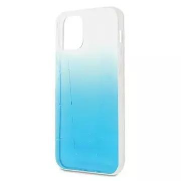 Mercedes MEHCP12LCLGBL protective case for Apple iPhone 12 Pro Max 6.7" blue/blue hardcase Transparent Line