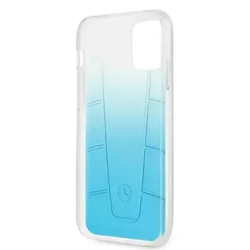 Mercedes MEHCP12LCLGBL protective case for Apple iPhone 12 Pro Max 6.7" blue/blue hardcase Transparent Line