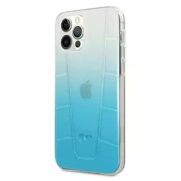 Mercedes MEHCP12MCLGBL protective case for Apple iPhone 12 / 12 Pro 6.1" blue/blue hardcase Transparent Line