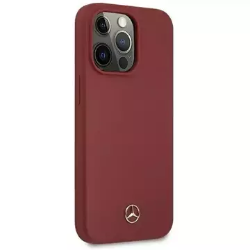 Mercedes MEHCP13LSILRE protective case for Apple iPhone 13 Pro / 13 6.1" red/red hardcase Silicone Line