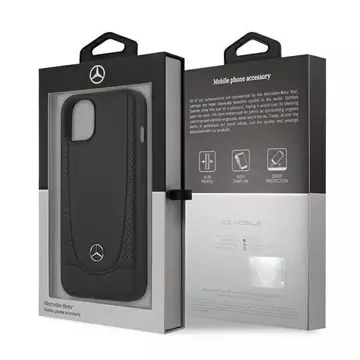 Mercedes MEHCP13SARMBK protective case for Apple iPhone 13 Mini 5.4" hardcase black/black Urban Line