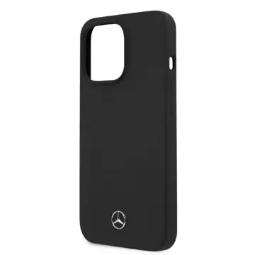 Mercedes MEHMP13LSILBK case for iPhone 13 Pro / 13 6.1" black/black hardcase Silicone Magsafe