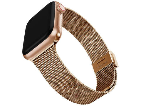 Milanese Bracelet Alogy Band for Apple Watch 38/40/41mm Rose Gold