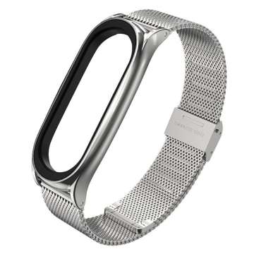 Milaneseband steel bracelet for Xiaomi Mi Smart Band 7 Silver