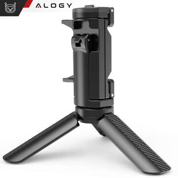 Mini Tripod Holder for Phone Camera Stand Stand Adjustable Swivel 360 Selfie Tripod for Photos Alogy Black