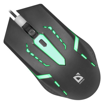 Mouse wired gaming mouse DEFENDER LED backlit 7 colors black