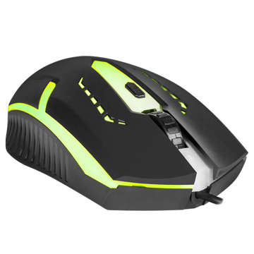 Mouse wired gaming mouse DEFENDER LED backlit 7 colors black