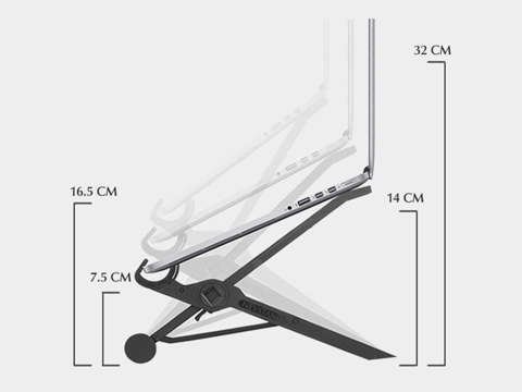 Nexstand K2 Portable Folding Desk Laptop Stand Stand Black