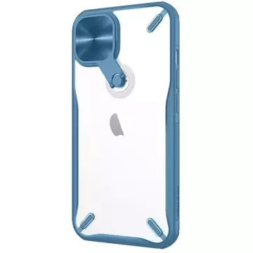 Nillkin Cyclops Case durable case with camera cover and foldable stand for iPhone 13 blue