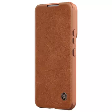 Nillkin Qin Leather Pro Case Case For Samsung Galaxy S22 (S22 Plus) Camera Protector Holster Cover Flip Case Brown