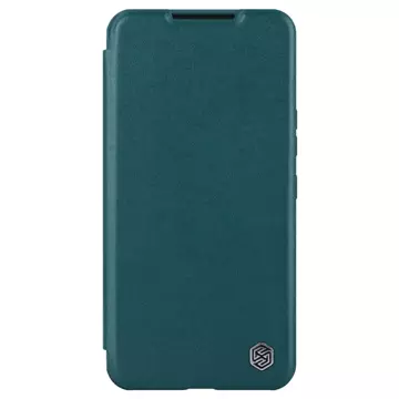 Nillkin Qin Leather Pro Case Samsung Galaxy S23 Flip Cover Camera Cover Green