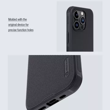 Nillkin Super Frosted Shield Pro Magnetic Case for iPhone 15 Pro Max - black