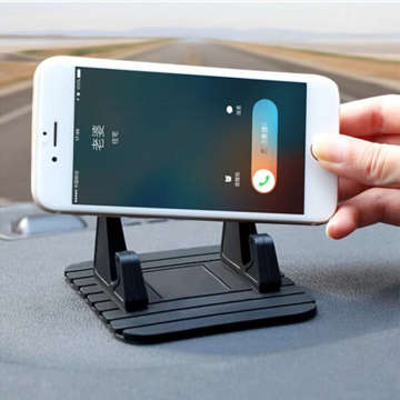 Non-slip car holder Silicone for GPS phone on the dashboard Black